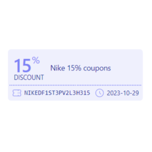15% Nike Online Coupon
